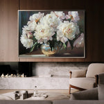 Floral 1200 Canvas Art 60 x 40 cm / Black