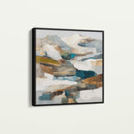Abstract 1201 Canvas Art 16" x 16" / 40 x 40 cm / Black