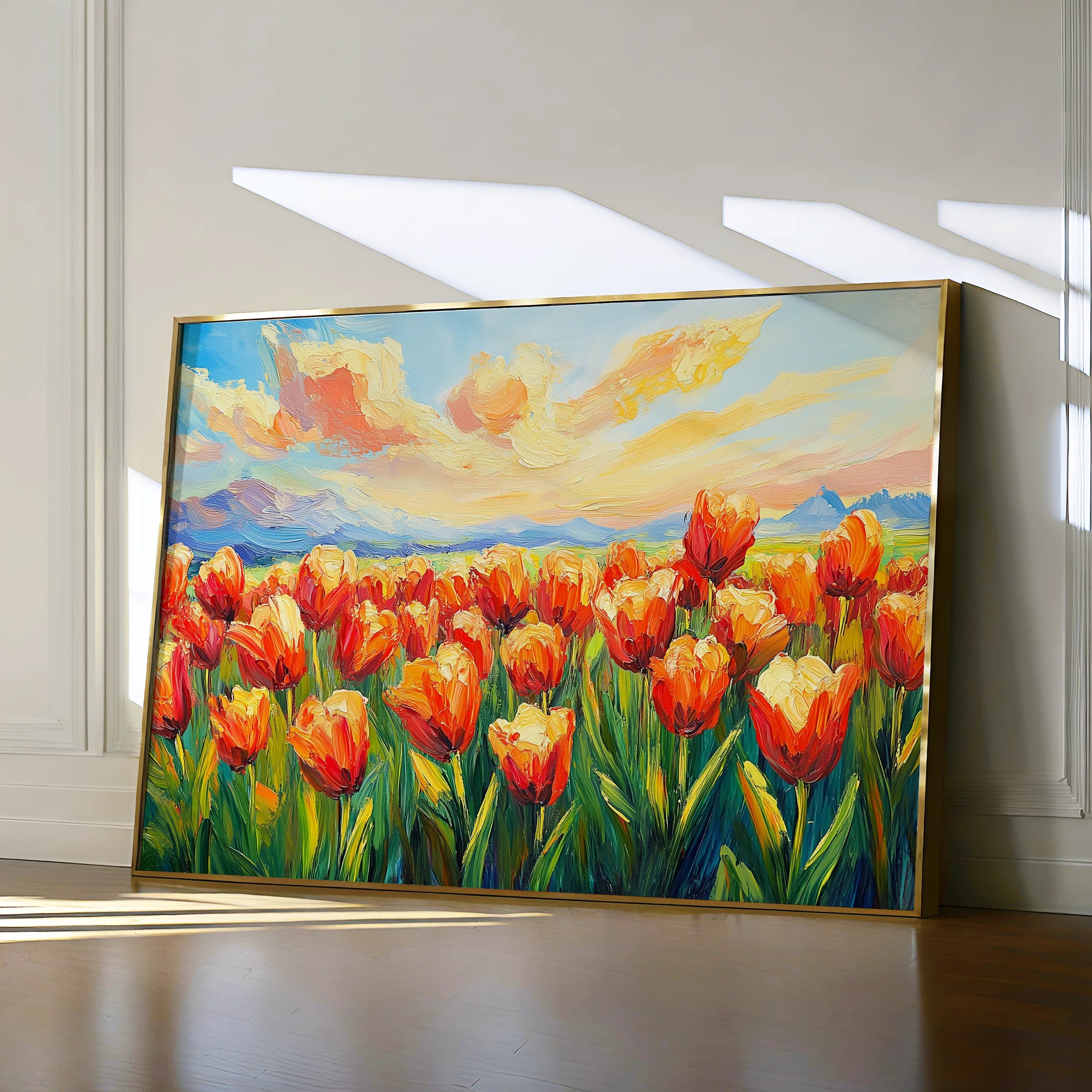 Floral 1201 Canvas Art 18" x 24" / 45 x 60 cm / Black
