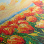 Floral 1201 Canvas Art 18" x 24" / 45 x 60 cm / Black