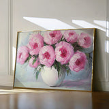 Floral 1203 Canvas Art 18" x 24" / 45 x 60 cm / Black