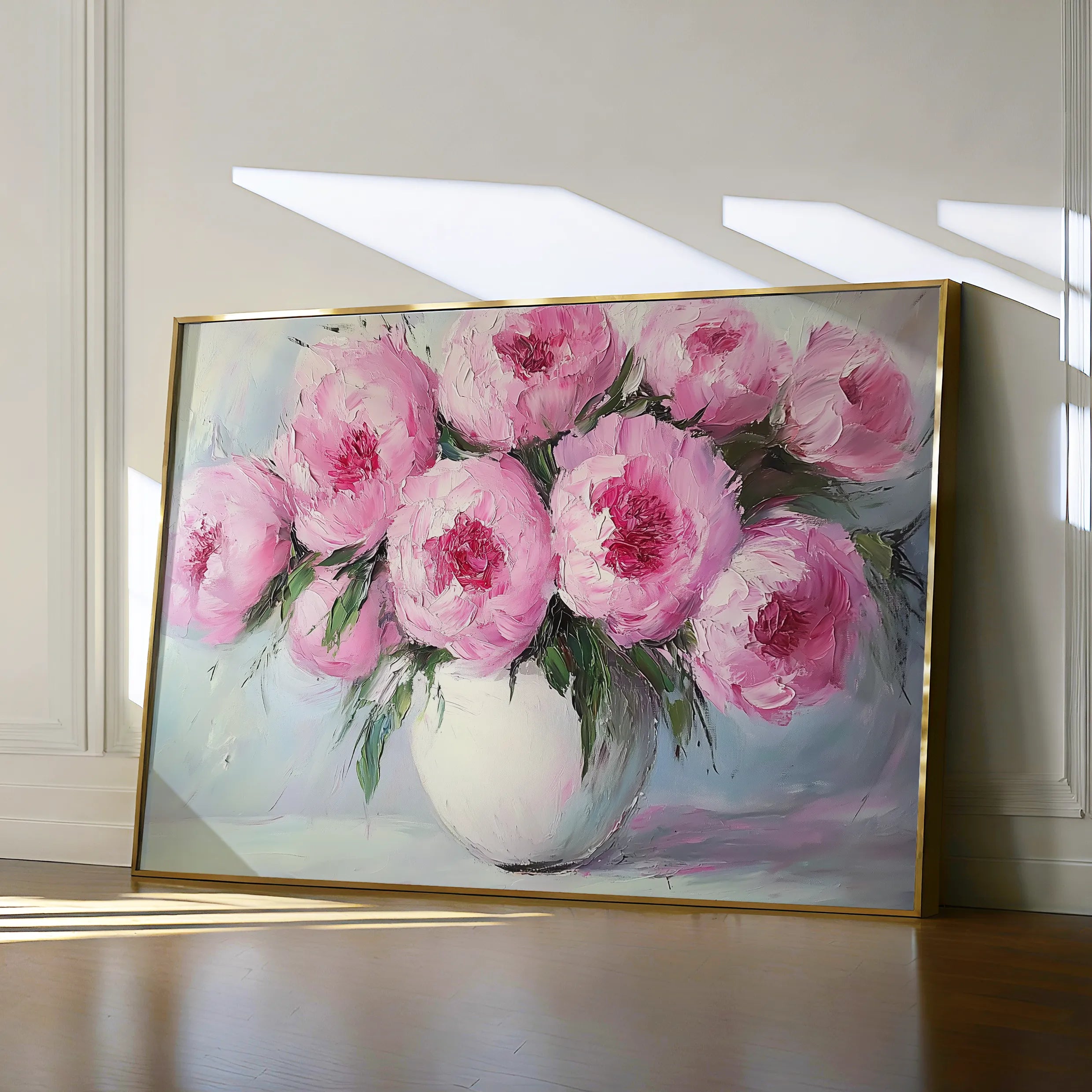Floral 1203 Canvas Art 18" x 24" / 45 x 60 cm / Black