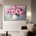 Floral 1203 Canvas Art 18" x 24" / 45 x 60 cm / Black