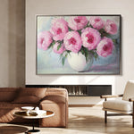 Floral 1203 Canvas Art 18" x 24" / 45 x 60 cm / Black