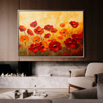 Floral 1204 Canvas Art 18" x 24" / 45 x 60 cm / Black
