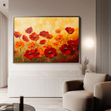 Floral 1204 Canvas Art 18" x 24" / 45 x 60 cm / Black