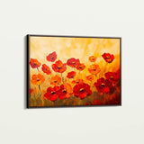 Floral 1204 Canvas Art 18" x 24" / 45 x 60 cm / Black