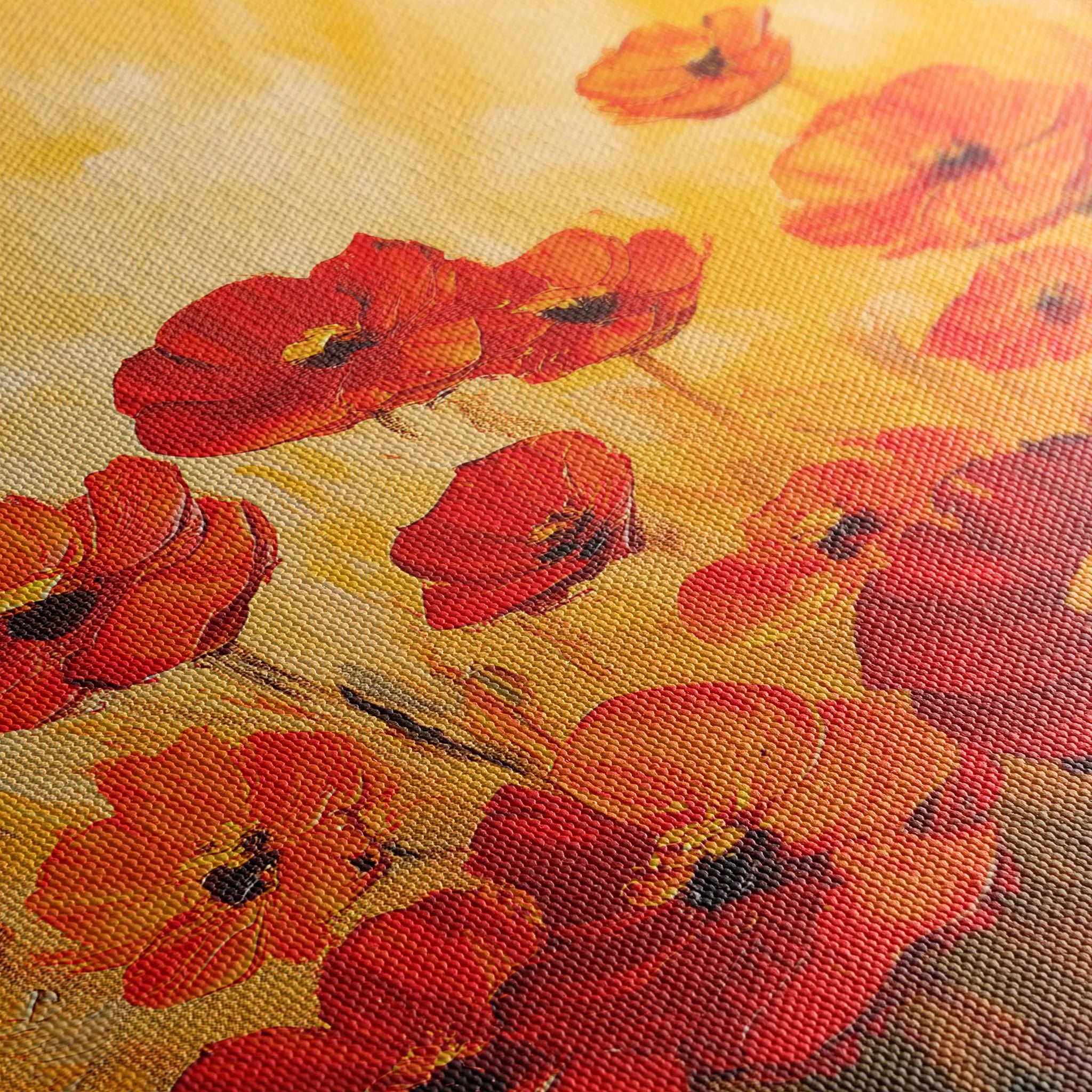 Floral 1204 Canvas Art 18" x 24" / 45 x 60 cm / Black