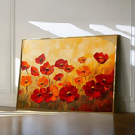 Floral 1204 Canvas Art 60 x 40 cm / Black