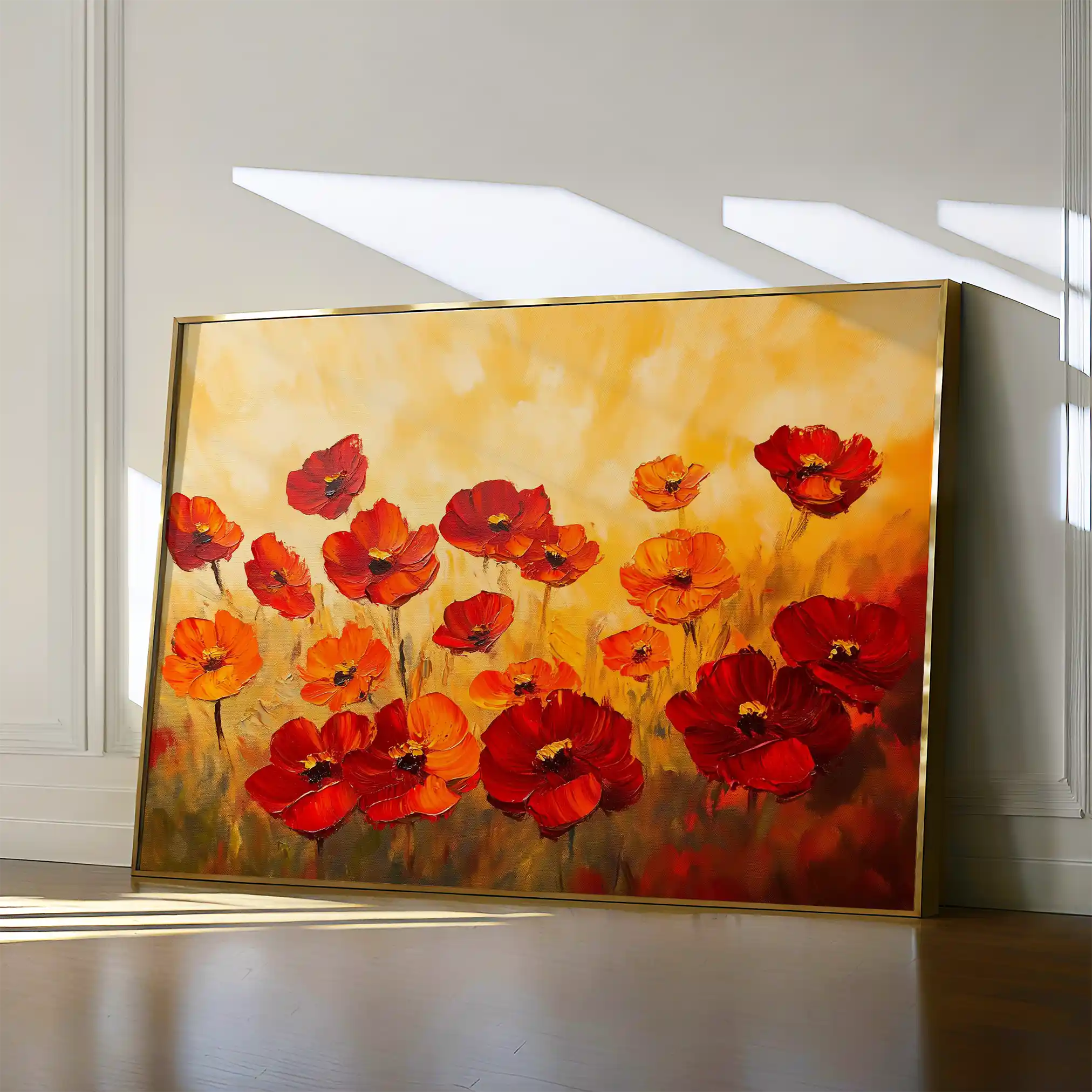 Floral 1204 Canvas Art 60 x 40 cm / Black