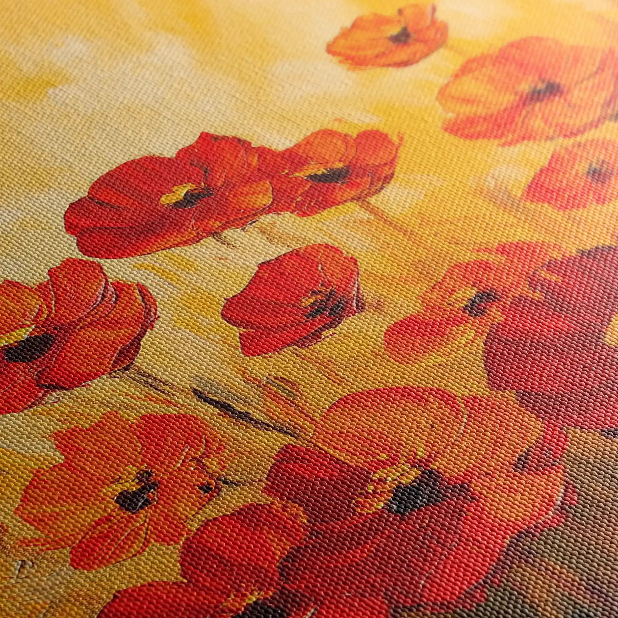 Floral 1204 Canvas Art 60 x 40 cm / Black