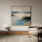 Abstract 1205 Canvas Art 16" x 16" / 40 x 40 cm / Black