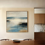 Abstract 1205 Canvas Art 16" x 16" / 40 x 40 cm / Black