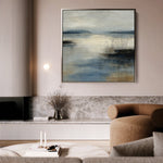 Abstract 1205 Canvas Art 16" x 16" / 40 x 40 cm / Black