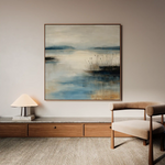 Abstract 1205 Canvas Art 60 x 60 cm / Black
