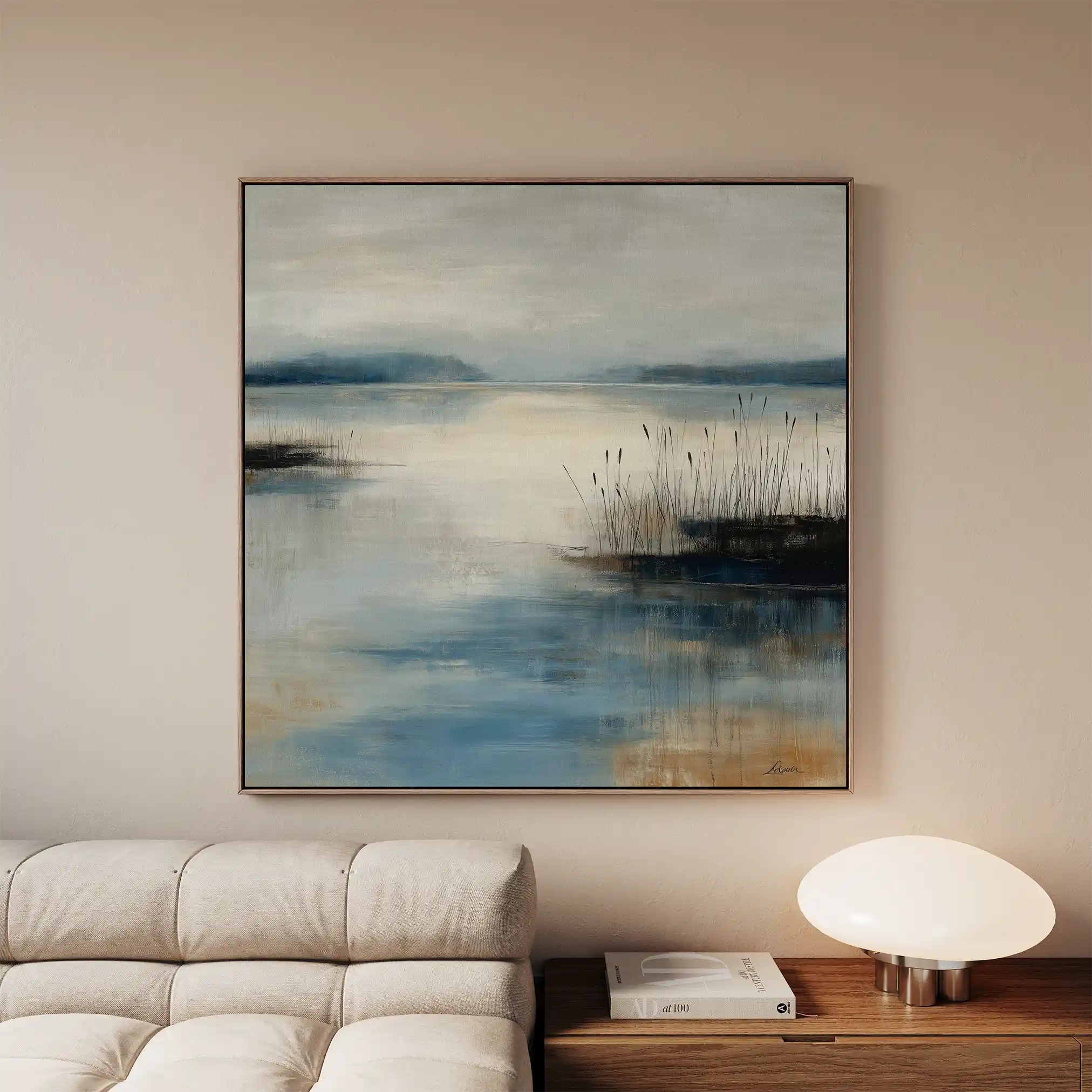 Abstract 1205 Canvas Art 60 x 60 cm / Black