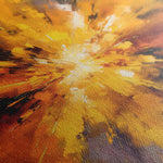Abstract 1206 Canvas Art 16" x 16" / 40 x 40 cm / Black
