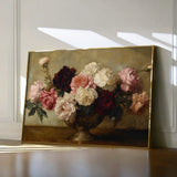 Floral 1206 Canvas Art 18" x 24" / 45 x 60 cm / Black