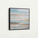 Abstract 1207 Canvas Art 16" x 16" / 40 x 40 cm / Black