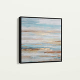 Abstract 1207 Canvas Art 16" x 16" / 40 x 40 cm / Black