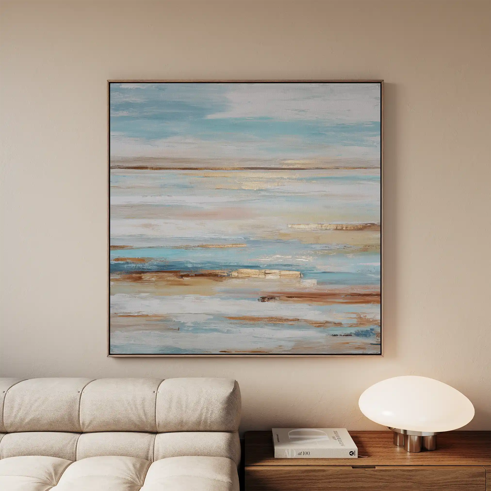 Abstract 1207 Canvas Art 60 x 60 cm / Black