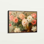 Floral 1207 Canvas Art 18" x 24" / 45 x 60 cm / Black