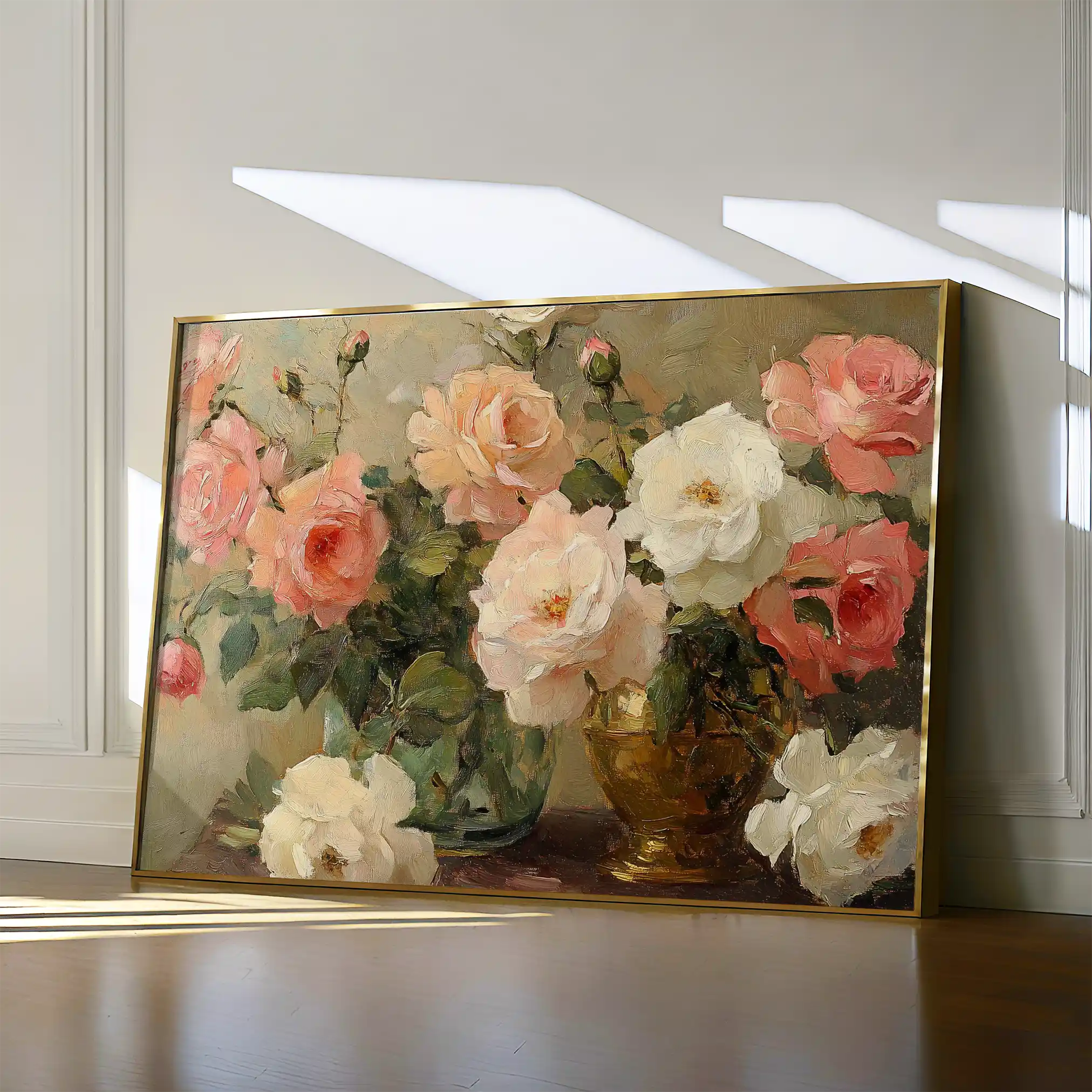 Floral 1207 Canvas Art 60 x 40 cm / Black
