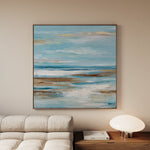 Abstract 1208 Canvas Art 16" x 16" / 40 x 40 cm / Black