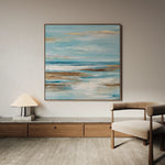 Abstract 1208 Canvas Art 16" x 16" / 40 x 40 cm / Black