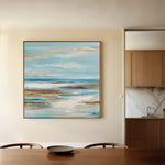 Abstract 1208 Canvas Art 16" x 16" / 40 x 40 cm / Black