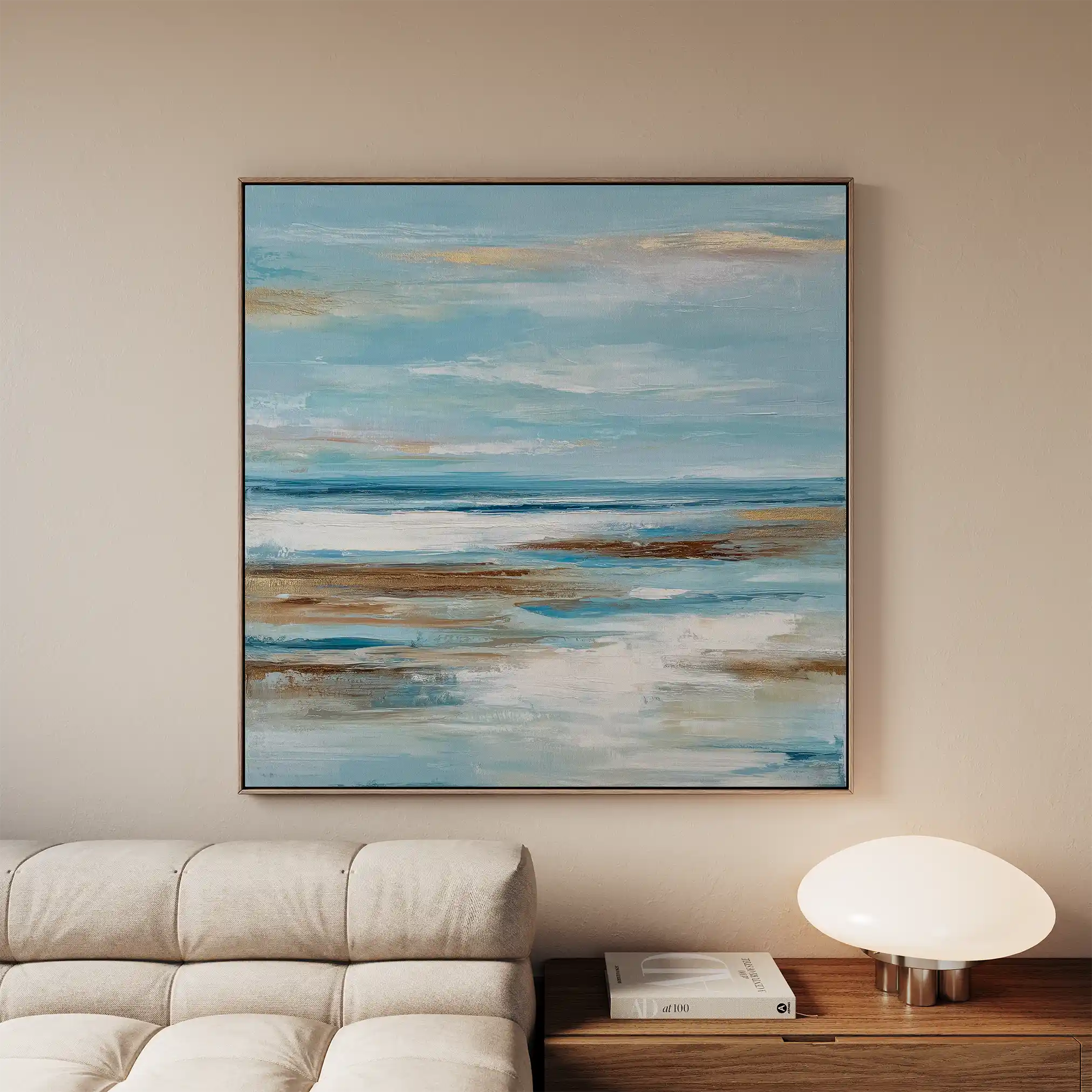 Abstract 1208 Canvas Art 60 x 60 cm / Black
