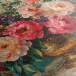 Floral 1208 Canvas Art 18" x 24" / 45 x 60 cm / Black