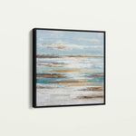 Abstract 1209 Canvas Art 16" x 16" / 40 x 40 cm / Black