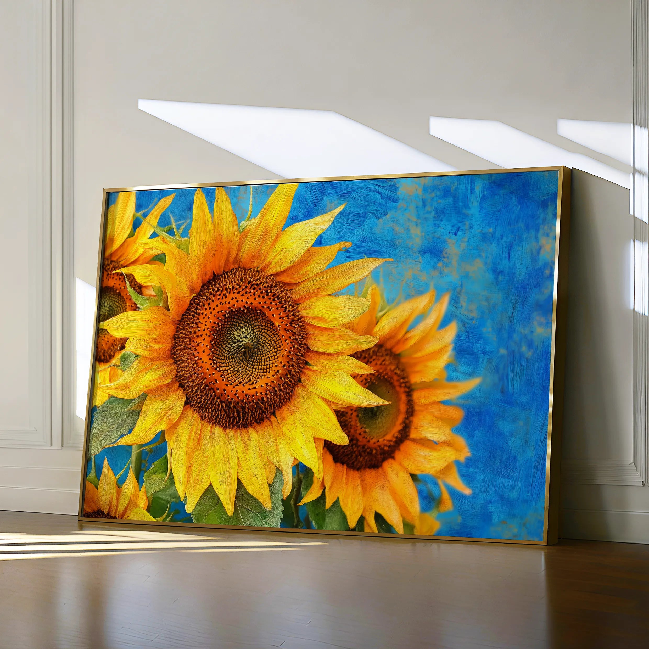 Floral 1209 Canvas Art 18" x 24" / 45 x 60 cm / Black