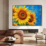 Floral 1209 Canvas Art 18" x 24" / 45 x 60 cm / Black