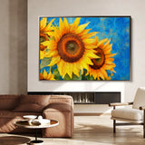Floral 1209 Canvas Art 18" x 24" / 45 x 60 cm / Black