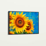 Floral 1209 Canvas Art 18" x 24" / 45 x 60 cm / Black