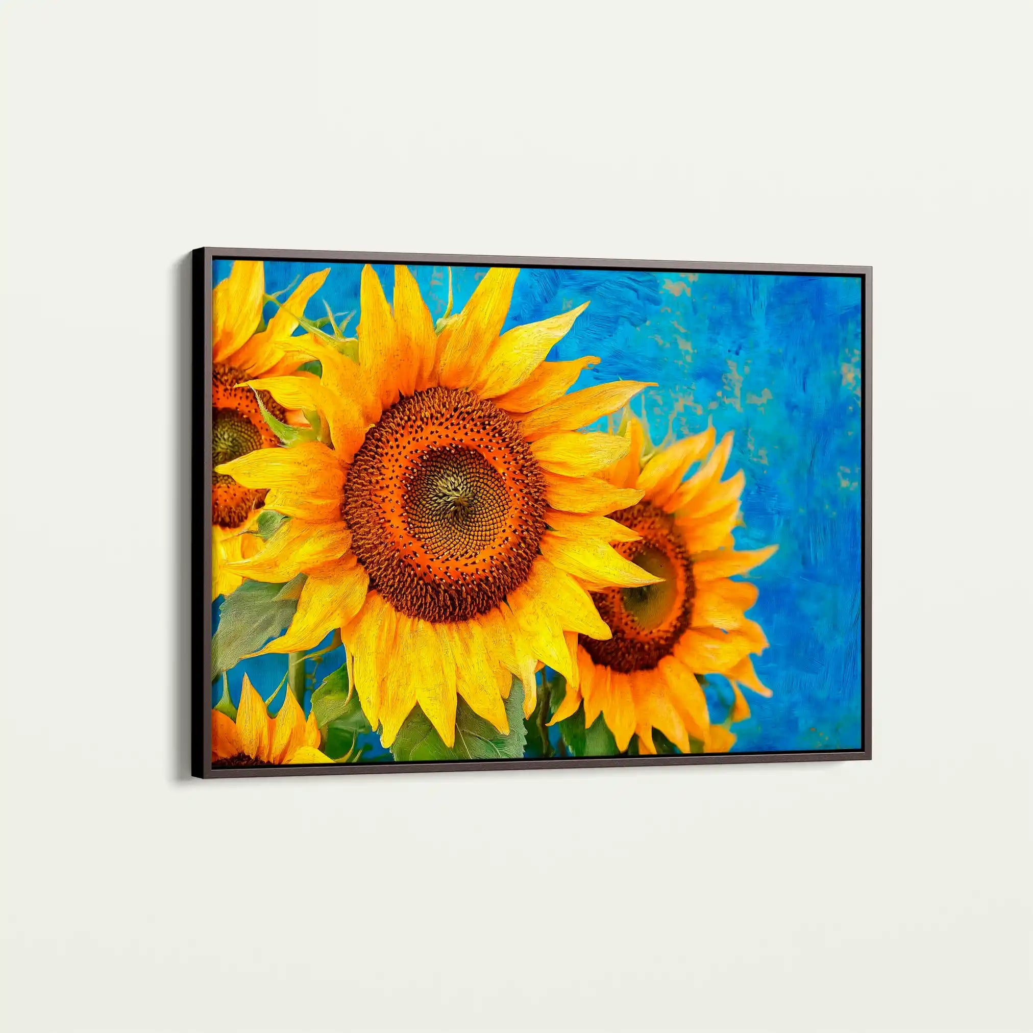 Floral 1209 Canvas Art 60 x 40 cm / Black