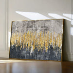 Abstract 121 Canvas Art 18" x 24" / 45 x 60 cm / Black