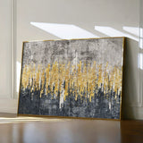 Abstract 121 Canvas Art 18" x 24" / 45 x 60 cm / Black