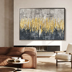 Abstract 121 Canvas Art 18" x 24" / 45 x 60 cm / Black