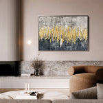Abstract 121 Canvas Art 18" x 24" / 45 x 60 cm / Black
