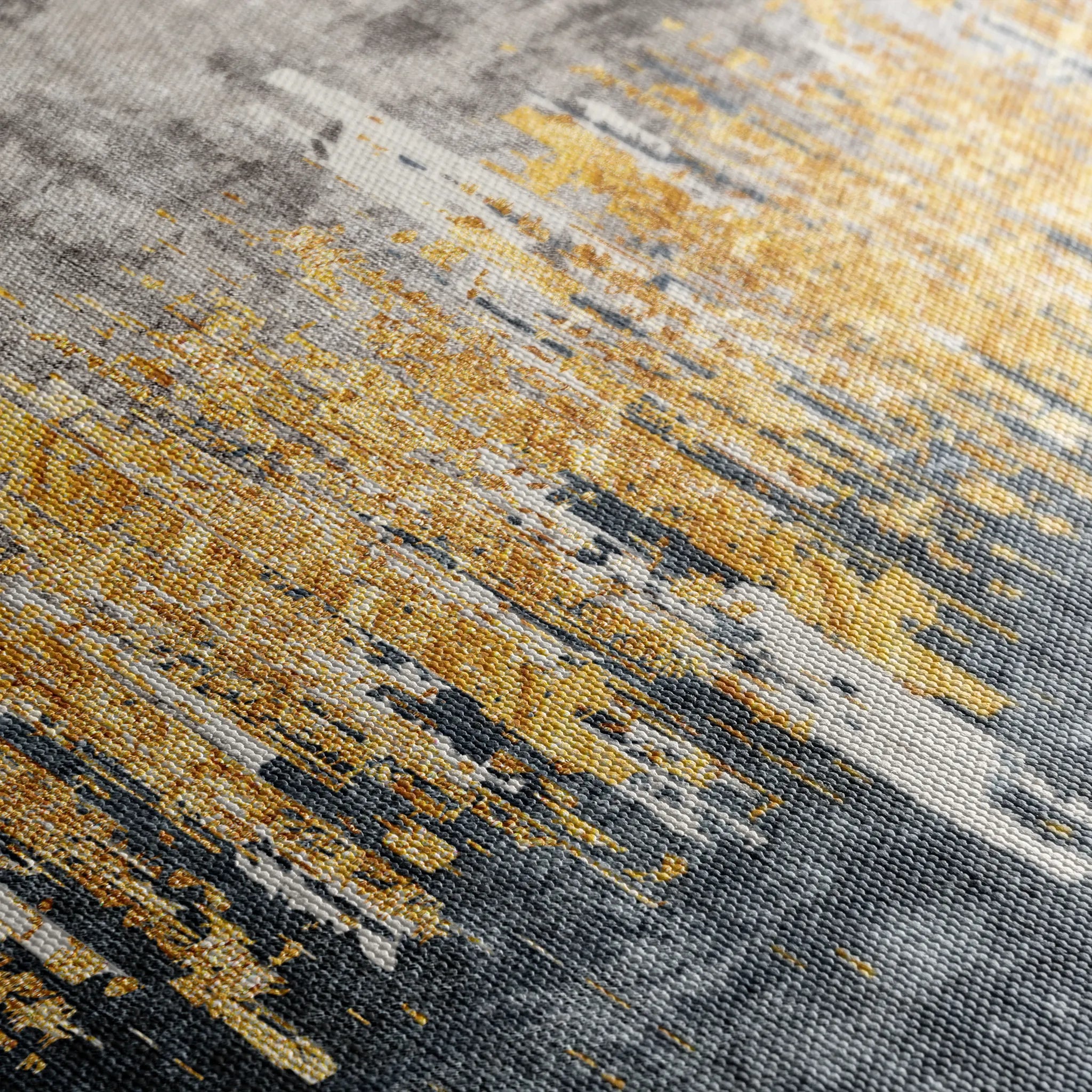 Abstract 121 Canvas Art 18" x 24" / 45 x 60 cm / Black