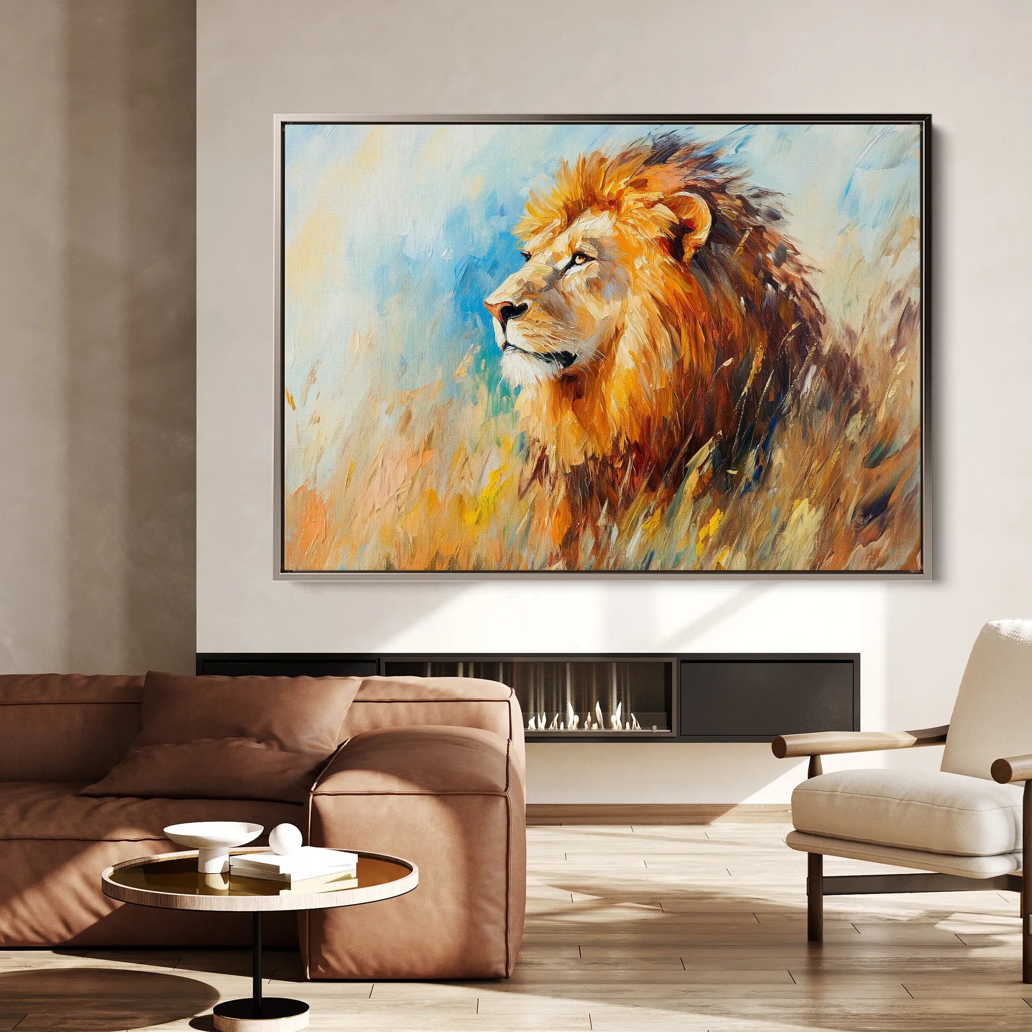 Animals 121 Canvas Art 18" x 24" / 45 x 60 cm / Black