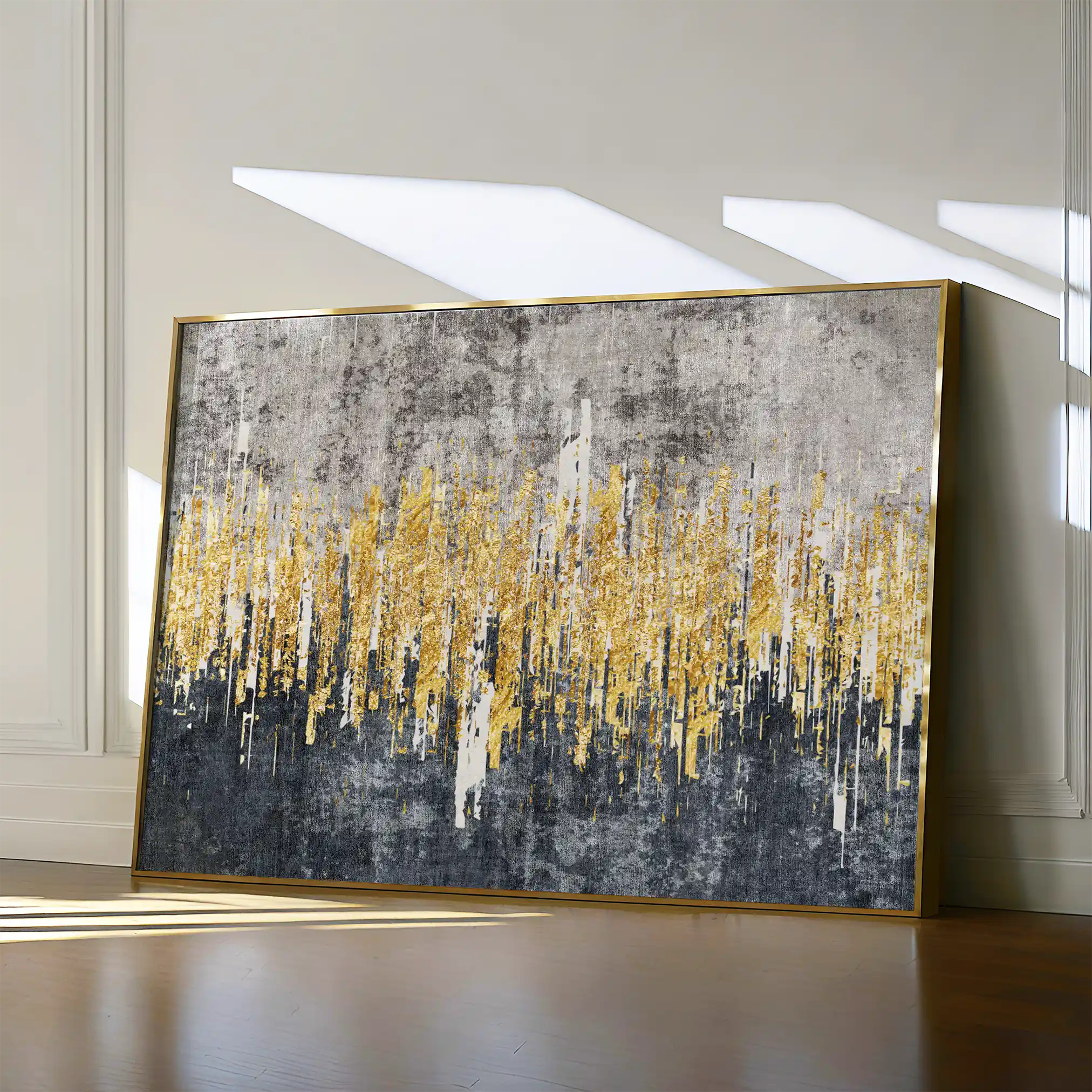 Abstract 121 Canvas Art 60 x 40 cm / Black