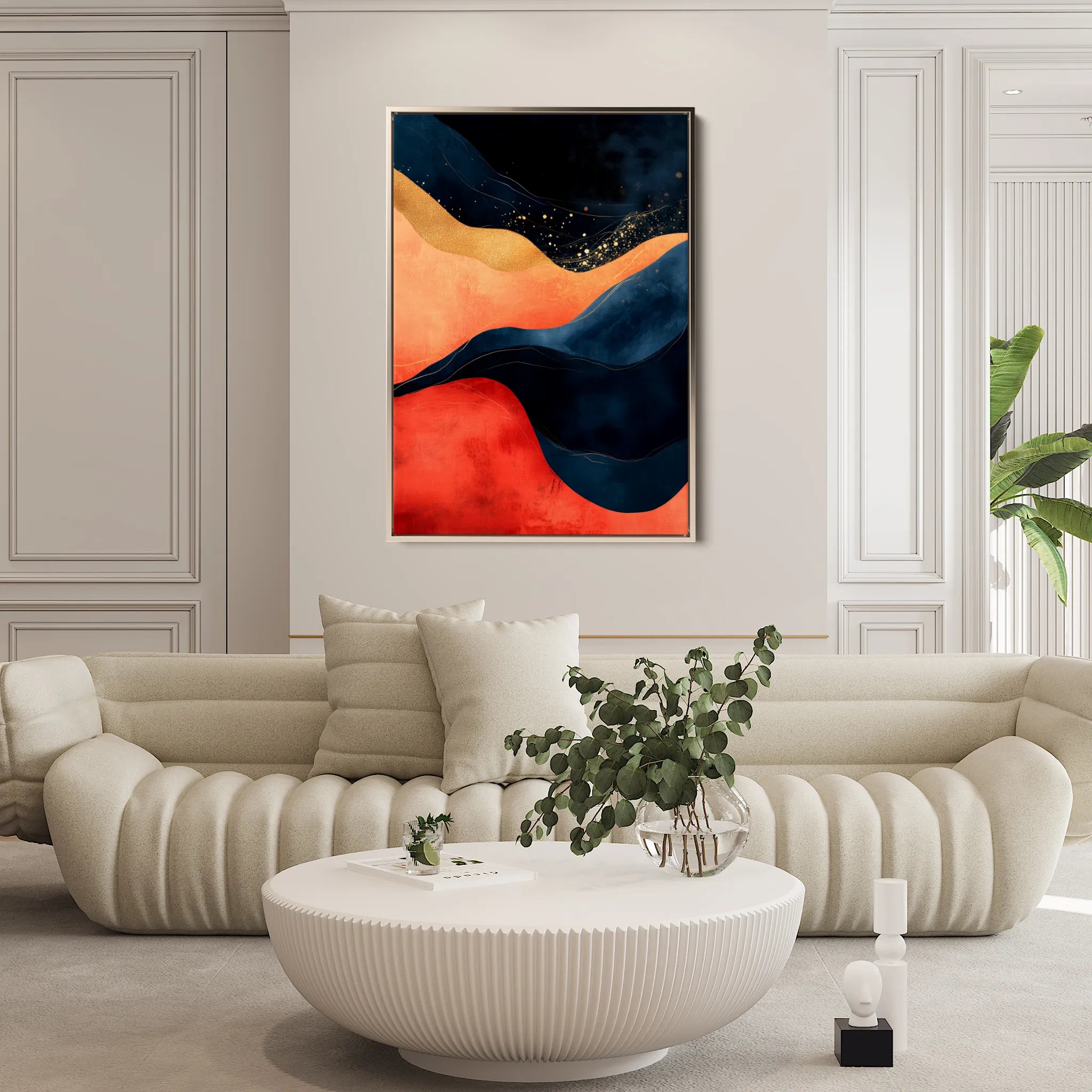 Boho 121 Canvas Art 18" x 24" / 45 x 60 cm / Black