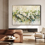 Floral 121 Canvas Art 18" x 24" / 45 x 60 cm / Black