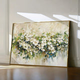 Floral 121 Canvas Art 18" x 24" / 45 x 60 cm / Black