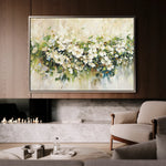 Floral 121 Canvas Art 18" x 24" / 45 x 60 cm / Black