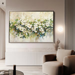 Floral 121 Canvas Art 18" x 24" / 45 x 60 cm / Black